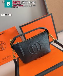 Túi xách HM màu đen da mềm nhỏ xinh size 17 cm