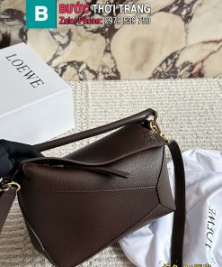 Túi xách LOEWE màu nâu socola da bò cao cấp size 24 cm