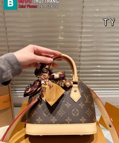 Túi xách LV Alma màu nâu họa tiết monogram size 18 cm