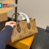 Túi xách LV onthego màu nâu size 25 cm túi dáng ngang
