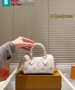 Túi xách LV speedy màu trắng ngà size 16 cm nhỏ xinh