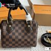 Túi xách LV speedy màu nâu kẻ ô vuông size 20 cm dây da đeo chéo
