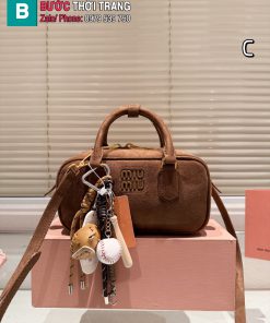 Túi xách MIU MIU màu nâu socola da lộn cực đẹp size 22x11 cm