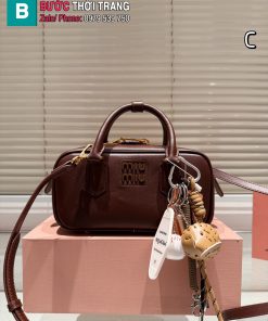 Túi xách MIU MIU màu nâu socola da bò cao cấp size 22x11 cm