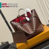 Túi xách LV neverfull màu nâu lót đỏ size 32x28 cm da mềm mịn