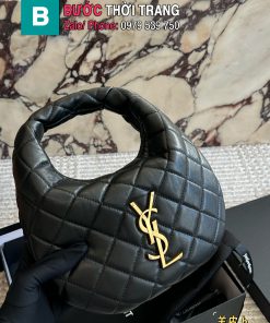 Túi xách cầm tay YSL màu đen size 26x17 cm da bò mềm mại thanh lịch