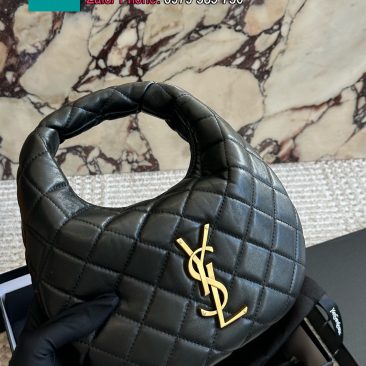 Túi xách cầm tay YSL màu đen size 26x17 cm da bò mềm mại thanh lịch