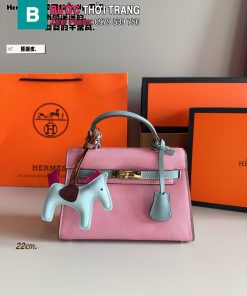 Túi xách đeo chéo HM nhiều màu size 22 cm da togo bền bỉ tag vàng sang trọng