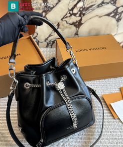 Túi xách đeo chéo LV VIBE màu đen da mềm size 23x22cm nhỏ xinh