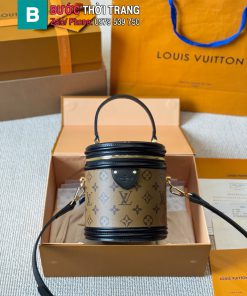 Túi xách đeo chéo LV CANNES màu nâu họa tiết monogram size 15x18 cm