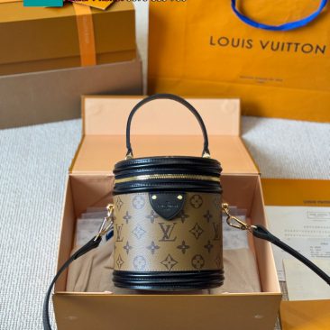 Túi xách đeo chéo LV CANNES màu nâu họa tiết monogram size 15x18 cm