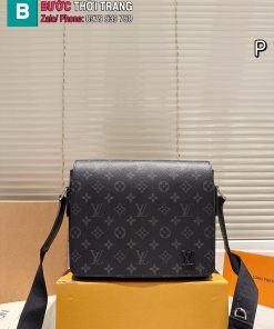 Túi xách nam LV màu ghi đen và màu nâu size 25x21 cm dây đeo chéo cực đẹp bền bỉ