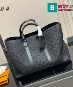 Túi xách nam cỡ lớn LV chất liệu da dập nổi hoa văn có thể đựng laptop