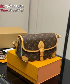 Túi xách nữ LV Diane màu nâu monogram size 25x16 cm