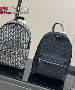 Ba lô DIOR màu đen size 28x39 cm chất liệu vải cao cấp