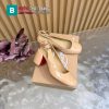 Giày cao gót Christian Louboutin màu nude thanh lịch đế cao 7,5 cm