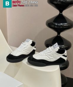 Giày thể thao nữ CHLOE màu trắng viền đen đế TPU đàn hồi vượt trội