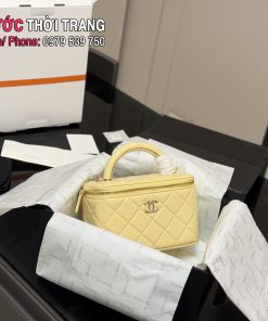 Túi xách hộp trang điểm có gương soi CN size 17cm có nhiều màu