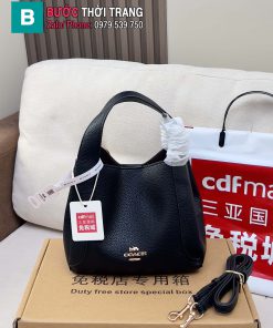 Túi xách COACH Hadley hobo21 mẫu túi giỏ siêu tiện dụng size 21 cm màu đen