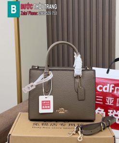 Túi Coach tote màu ghi nâu size 25x9x12.5 cm có nhiều ngăn