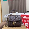 Túi đeo chéo nữ coach tabby màu đỏ đô size 19cm nhỏ gọn