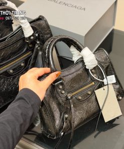 Túi xách Balenciaga màu đen da mềm size 24cm và 30 cm