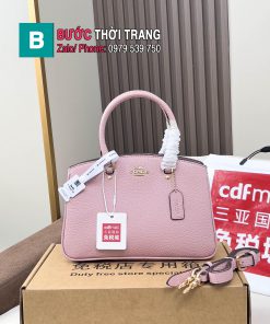 Túi xách nữ COACH cầm tay màu full hồng size 27cm và 33cm