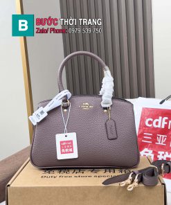 Túi xách nữ COACH cầm tay màu hồng ghi size 27cm và 33cm