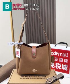 Túi xách nữ COACH Hadley Crossbody màu nâu da bò mềm mại size 24x22x8 cm