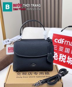 Túi xách nữ COACH đeo chéo màu đen da bò size 24x18x11 cm