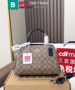 Túi xách COACH cầm tay size 23x17x10 cm màu nâu đen phong cách sang trọng