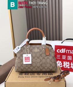 Túi xách COACH cầm tay size 23x17x10 cm màu nâu phong cách sang trọng