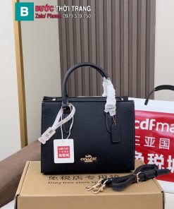 Túi xách COACH tote màu đen size 25 cm phong cách thanh lịch