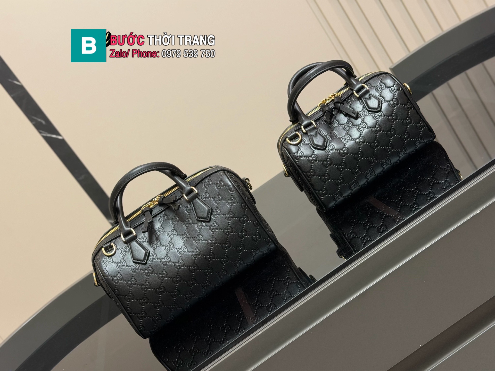 Túi xách GG Ophidia màu đen da mềm size 21cm và 26 cm