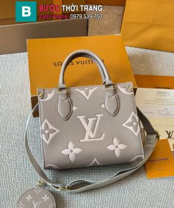  Túi xách đeo chéo LV Onthego màu ghi nâu size 25 cm