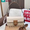 Túi xách nữ COACH tabby dáng ngang màu nâu nude size 26.5x14x6,5cm