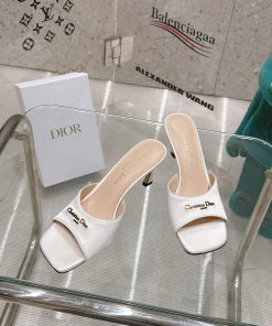 Sandal cao gota mũi tròn VALENTINO màu nâu đậm