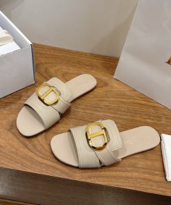 Dép bệt nữ Dior màu nude cao cấp
