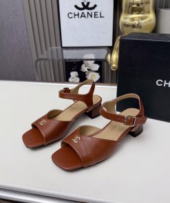Dép sandal CN cao cấp màu nâu phong cách basic