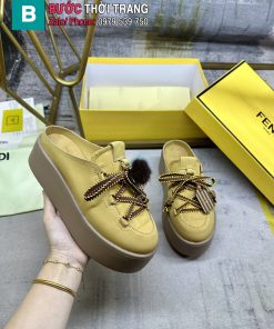 Giày Fendi Après Chic Leather màu nâu cực ấm cho mùa đông lạnh giá