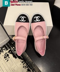 Giày búp bê nữ CN quai ngang màu hồng mẫu giày đi cùng năm tháng
