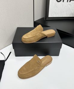 Giày lười CN da lộn cao cấp màu nâu