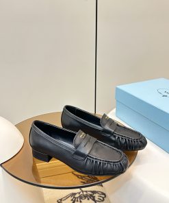 Giày lười nữ PRADA da bò mềm mịn cao cấp