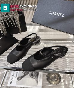 GIày lười nữ CN màu đen phong cách cổ điển sang trọng