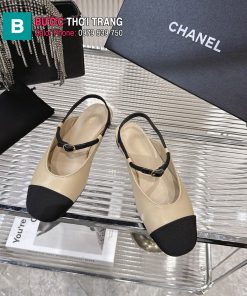 GIày lười nữ CN màu nâu nude phong cách cổ điển sang trọng