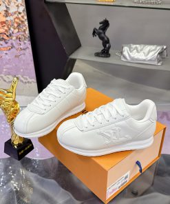 Giày thể thao unisex LV BUTTERSOFT cao cấp màu trắng phong cách năng động