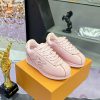 Giày thể thao unisex LV BUTTERSOFT cao cấp màu hồng phong cách năng động