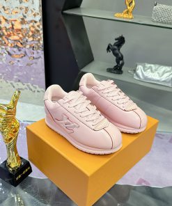 Giày thể thao unisex LV BUTTERSOFT cao cấp màu hồng phong cách năng động