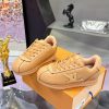 Giày thể thao unisex LV BUTTERSOFT cao cấp màu nâu phong cách năng động