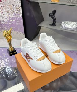 Giày thể thao unisex LV BUTTERSOFT cao cấp màu trắng phong cách năng động